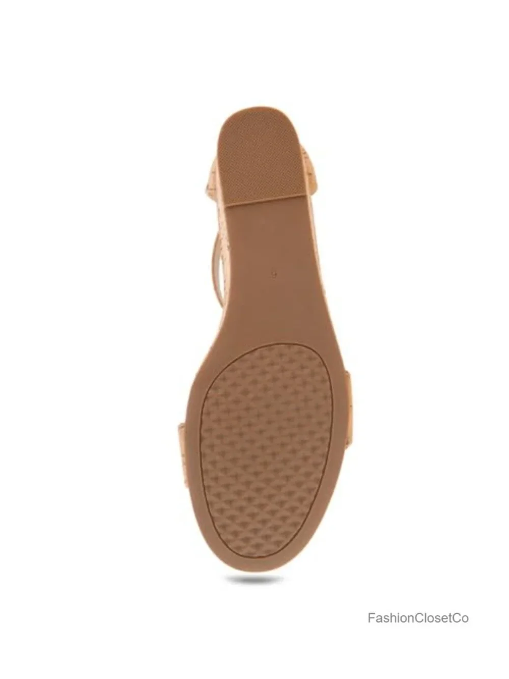 Ankle Strap Wedge Sandal Buckle Padded Insole Round Toe